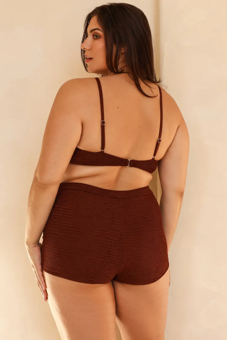 Mocha Crinkle Triangle Full Set