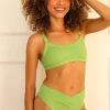 Retro High Cut Cheeky Bikini Bottom