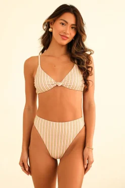 Seashore High Waist Cheeky Bikini Bottom