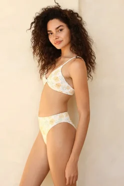 Seashore High Waist Cheeky Bikini Bottom