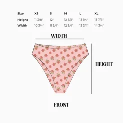 Seashore High Waist Cheeky Bikini Bottom