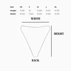 Seashore High Waist Cheeky Bikini Bottom